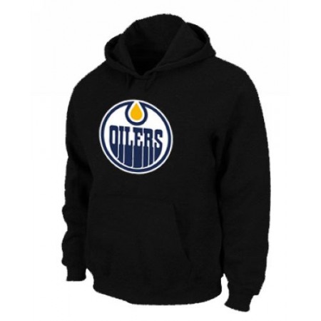 NHL Edmonton Oilers Big & Tall Logo Pullover Hoodie Black