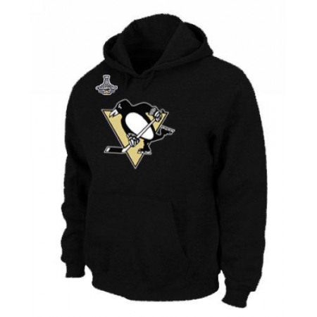 NHL Pittsburgh Penguins Big & Tall Logo Pullover 2016 Stanley Cup Champions Hoodie Black