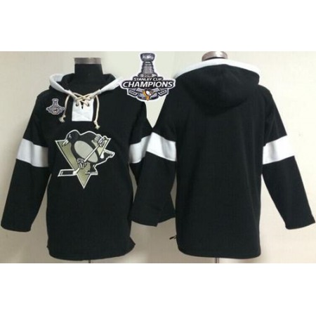 Pittsburgh Penguins Blank Black Pullover 2016 Stanley Cup Champions NHL Hoodie