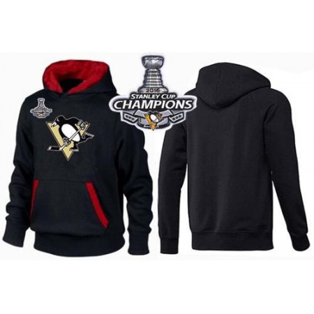 Pittsburgh Penguins Pullover Hoodie 2016 Stanley Cup Champions Black & Red