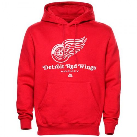 Detroit Red Wings Majestic Critical Victory VIII Fleece Hoodie Steel