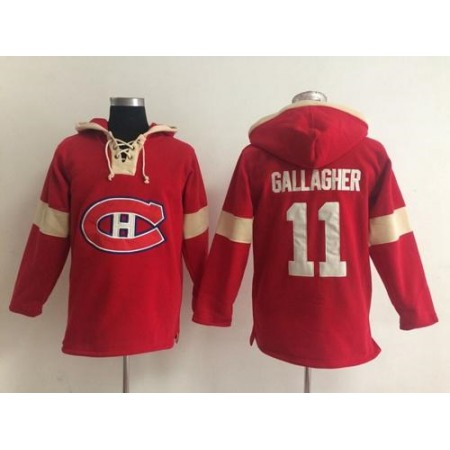 Montreal Canadiens #11 Brendan Gallagher Red Pullover NHL Hoodie