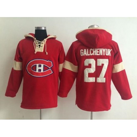Montreal Canadiens #27 Alex Galchenyuk Red Pullover NHL Hoodie