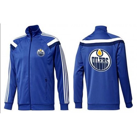 NHL Edmonton Oilers Zip Jackets Blue-4