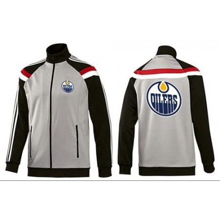 NHL Edmonton Oilers Zip Jackets Grey