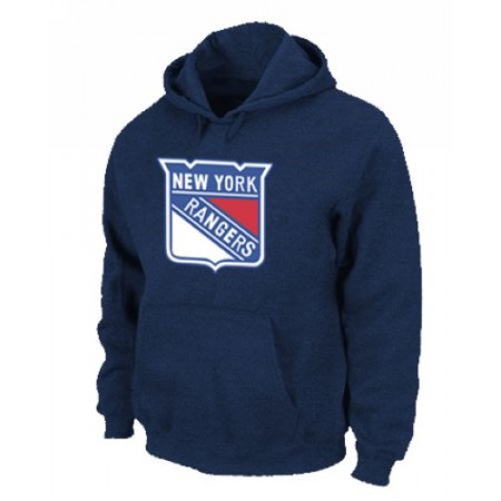 NHL New York Rangers Big & Tall Logo Pullover Hoodie Dark Blue