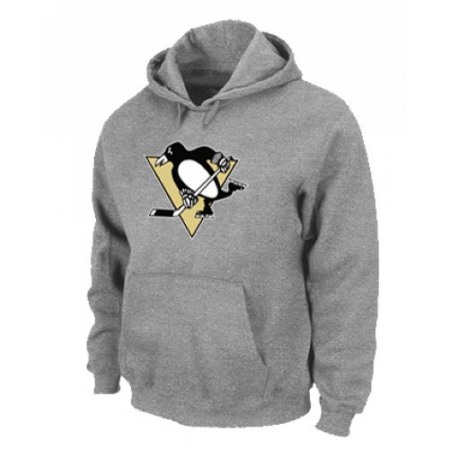 NHL Pittsburgh Penguins Big & Tall Logo Pullover Hoodie Grey