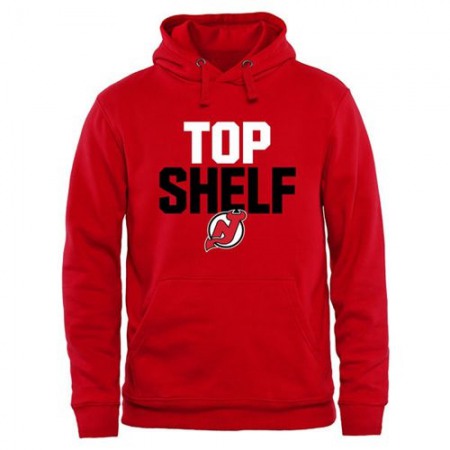 New Jersey Devils Top Shelf Pullover Hoodie Red