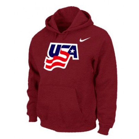 Team USA Graphic Legend Performance Pullover NHL Hoodie Red