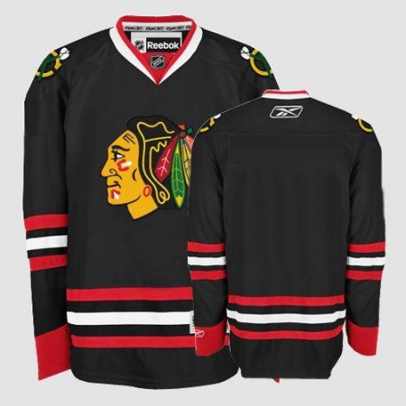 Blackhawks Blank Black Stitched Youth NHL Jersey