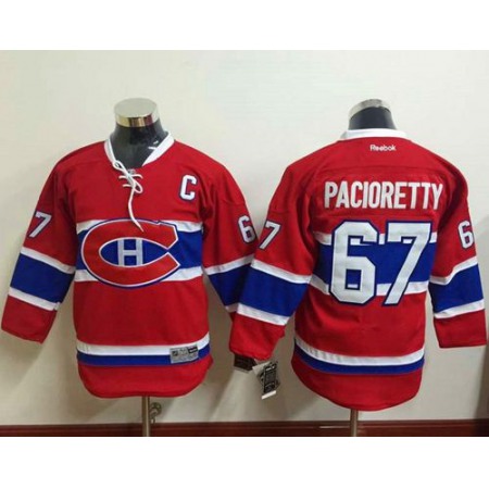 Canadiens #67 Max Pacioretty Red Stitched Youth NHL Jersey