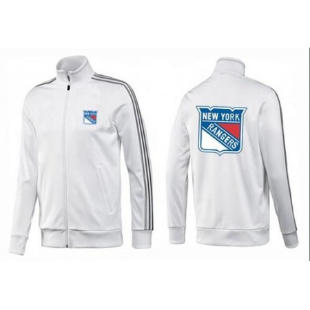NHL New York Rangers Zip Jackets White-2