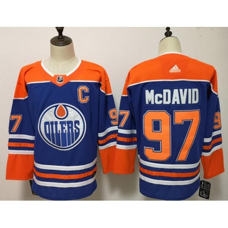 Youth Edmonton Oilers #97 Connor McDavid Royal Stitched Jersey