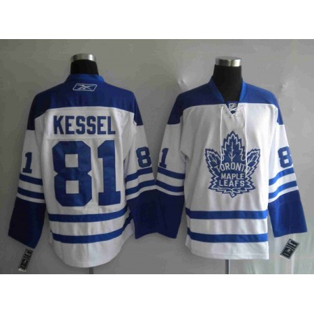 Maple Leafs #81 Phil Kessel Stitched White Third Youth NHL Jersey