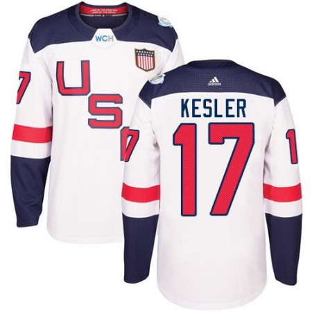Team USA #17 Ryan Kesler White 2016 World Cup Stitched Youth NHL Jersey