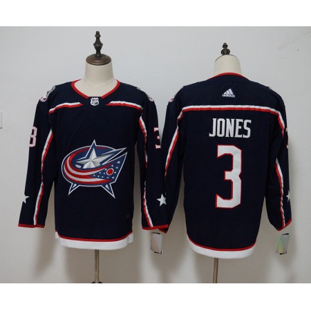 Men's Adidas Columbus Blue Jackets #3 Seth Jones Navy Stitched NHL Jersey