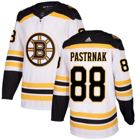 Men's Adidas Boston Bruins #88 David Pastrnak White Stitched NHL Jersey