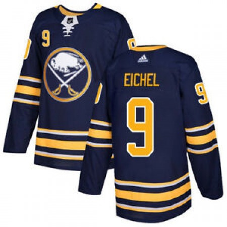 Men's Adidas Buffalo Sabres #9 Jack Eichel Navy Stitched NHL Jersey