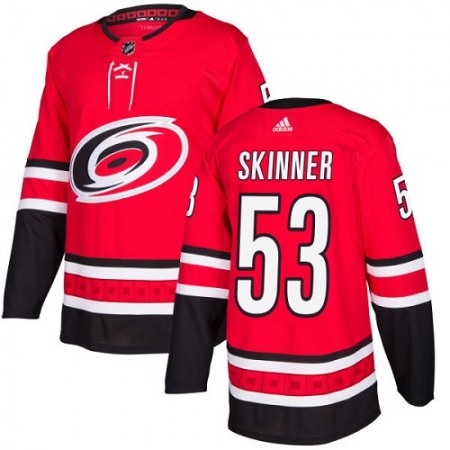 Men's Adidas Carolina Hurricanes #53 Jeff Skinner Red Stitched NHL Jersey