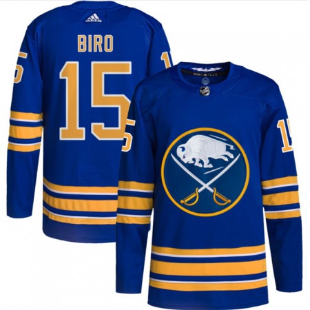 Men's Buffalo Sabres #15 Brandon Biro Blue Stitched Jersey