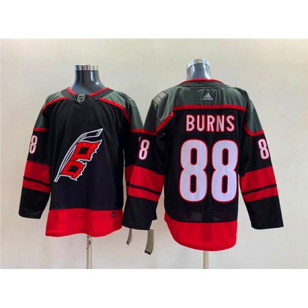 Men's Carolina Hurricanes #88 Brent Burns Black Stitched Jersey
