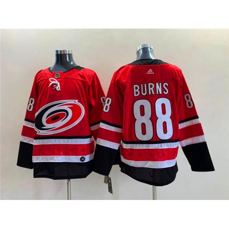 Men's Carolina Hurricanes #88 Brent Burns Red Stitched Jersey