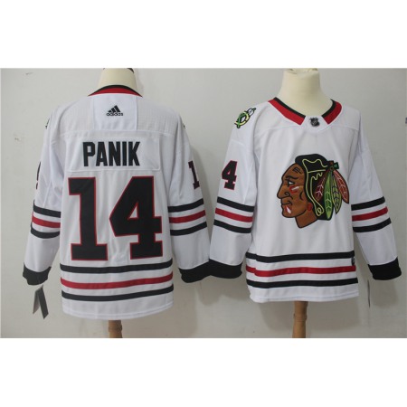 Men's Adidas Chicago Blackhawks #14 Richard Panik White Stitched NHL Jersey