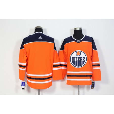 Men's Adidas Edmonton Oilers Orange Stitched NHL Jersey