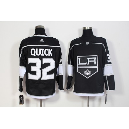 Men's Adidas Los Angeles Kings #32 Jonathan Quick Black Stitched NHL Jersey