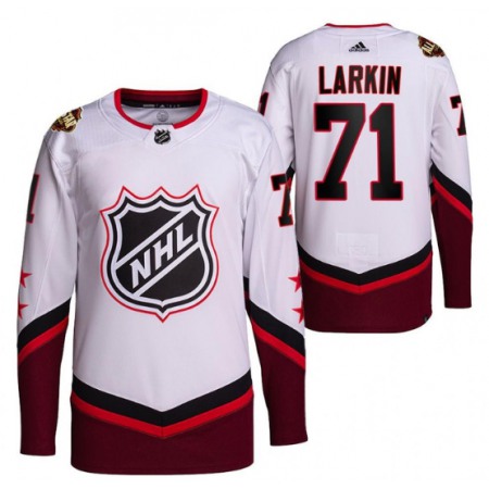 Men's Detroit Red Wings #71 Dylan Larkin 2022 All-Star White Stitched Jersey