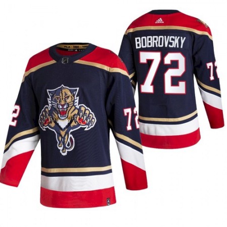 Men's Florida Panthers #72 Sergei Bobrovsky Black 2020-21 Reverse Retro Stitched Jersey