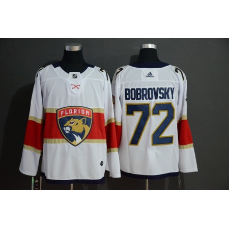 Men's Florida Panthers #72 Sergei Bobrovsky White Stitched NHL Jersey