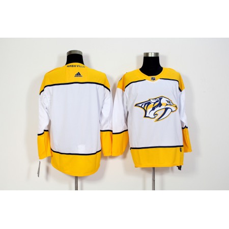 Men's Adidas Nashville Predators White Stitched NHL Jersey