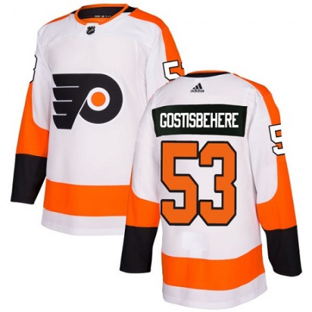 Men's Adidas Philadelphia Flyers #53 Shayne Gostisbehere Orange Stitched NHL Jersey