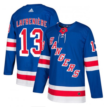 Men's New York Rangers #13 Alexis Lafreniere Blue Stitched NHL Jersey
