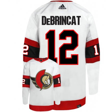 Men's Ottawa Senators #12 Alex DeBrincat White Stitched Home Jersey