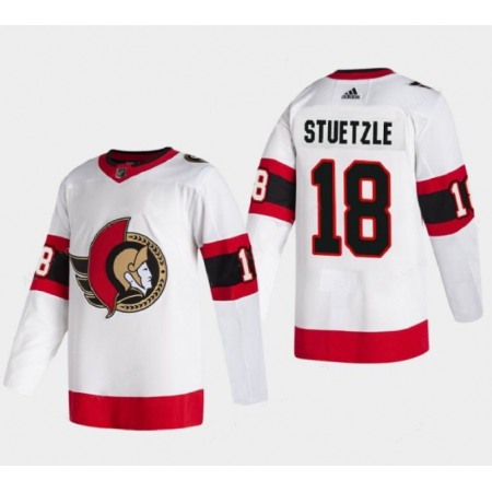 Men's Ottawa Senators #18 Tim Stutzle White Stitched Jersey