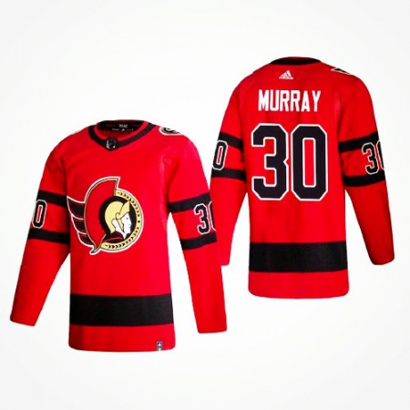 Men's Ottawa Senators #30 Matt Murray 2021 Red Reverse Retro Stitched Jersey