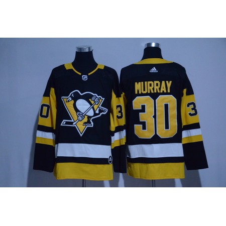 Men's Pittsburgh Penguins #30 Matt Murray Black Adidas Stitched NHL Jersey