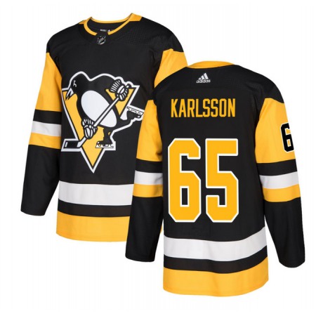 Men's Pittsburgh Penguins #65 Erik Karlsson Black Stitched Jersey