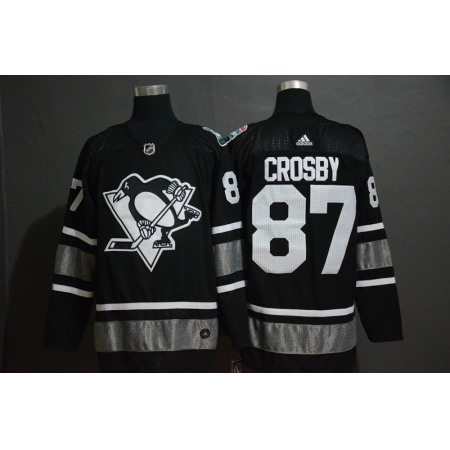 Men's Pittsburgh Penguins #87 Sidney Crosby Black 2019 NHL All-Star Game Jersey