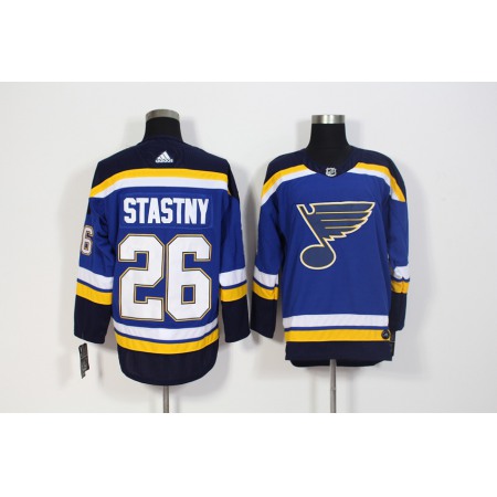 Men's Adidas St. Louis Blues #26 Paul Stastny Blue Stitched NHL Jersey