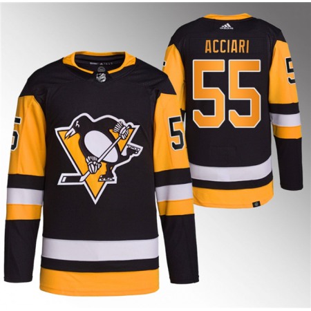 Men's Pittsburgh Penguins #55 Noel Acciari Black Stitched Jersey