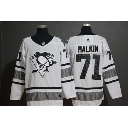 Men's Pittsburgh Penguins #71 Evgeni Malkin White 2019 NHL All-Star Game Jersey