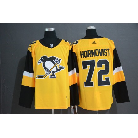 Men's Pittsburgh Penguins #72 Patric Hornqvist Gold Stitched NHL Jersey