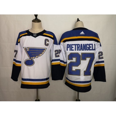Men's St. Louis Blues #27 Alex Pietrangelo White Stitched NHL Jersey