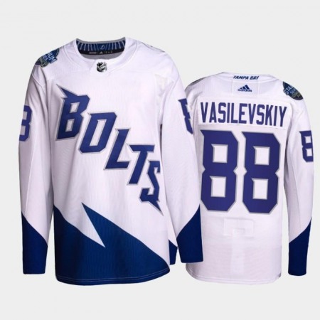 Men's Tampa Bay Lightning #88 Andrei Vasilevskiy 2022 Wehite Stadium Series Breakaway Stitched Jersey