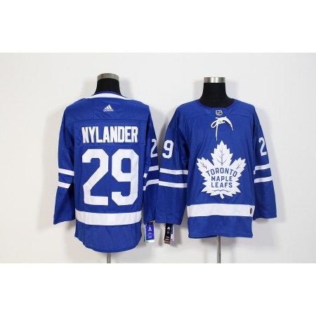 Men's Adidas Toronto Maple Leafs #29 William Nylander Blue Stitched NHL Jersey