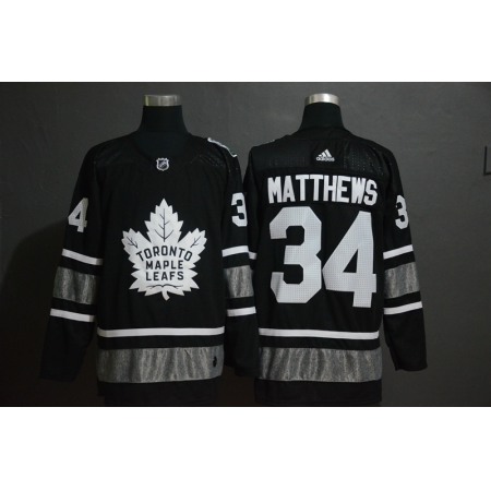 Men's Toronto Maple Leafs #34 Auston Matthews Black 2019 NHL All-Star Game Jersey