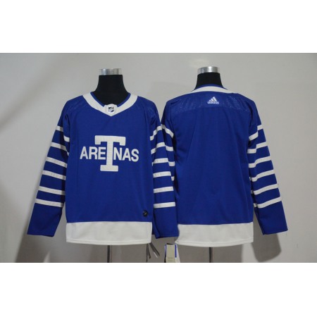 Men's Toronto Maple Leafs Blue 1918 Arenas Throwback Stitched NHL Jersey
